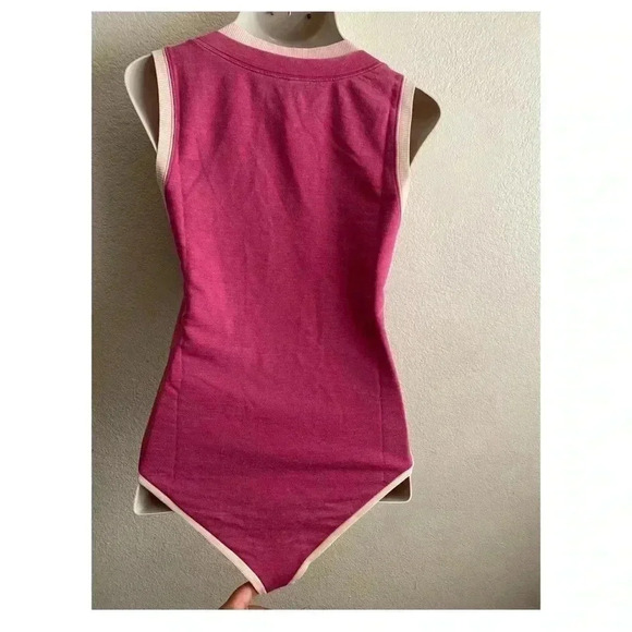 🆕Free People Intimately Cozy Cool Girl Tank Bodysuit Pink Dragon Fruit S🆕 - Picture 4 of 16